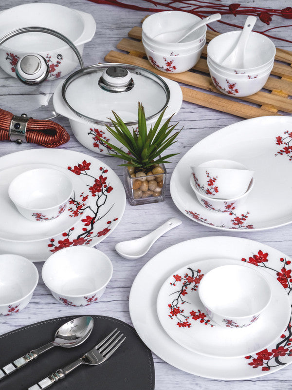Opal 35pcs Dinner Set of 6pcs Dinner Plate, 6pcs Quarter Plate