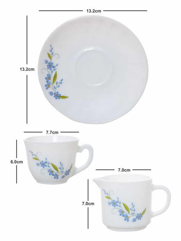 Cello Opalware Imperial Tea Set (Set of 6pcs Cup, 6pcs Saucer, 2pcs Sn –  GOOD HOMES