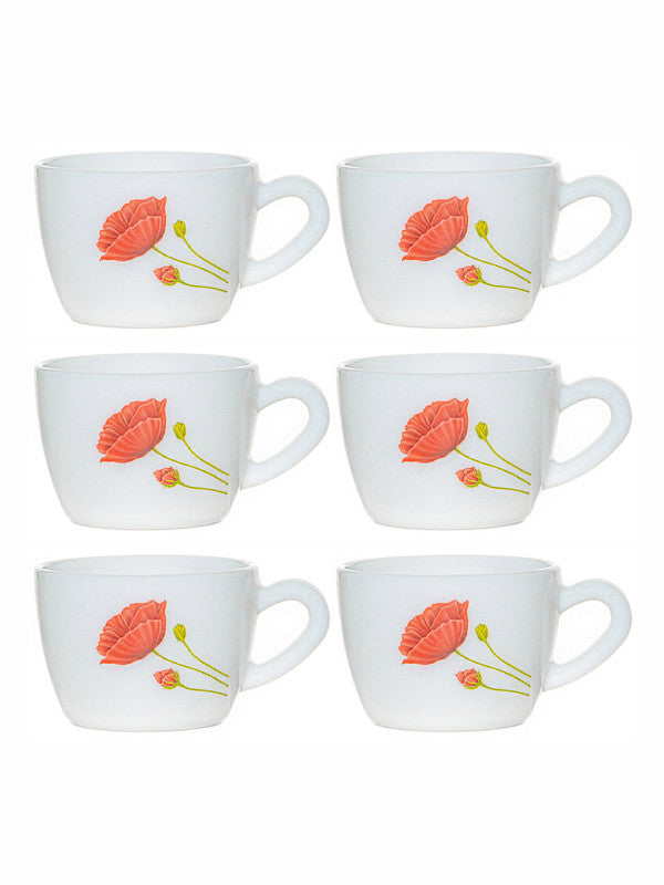 Cello Opalware Tea/Coffee Cup Medium (Set Of 6Pcs) – GOOD HOMES