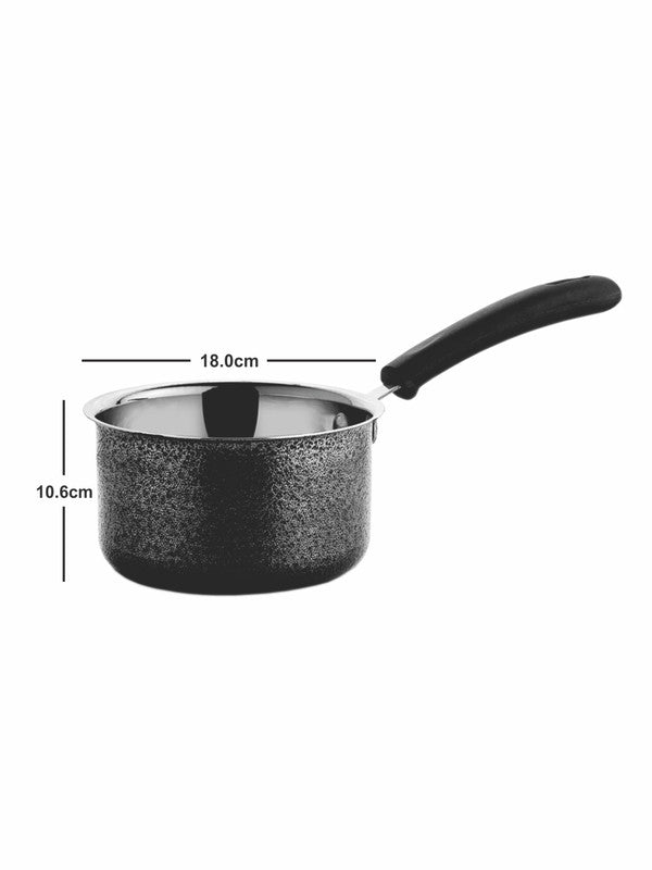 Stainless Steel Moonrock Sauce Pan with Handle  CWSS18SP02