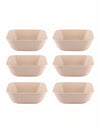 Decor Bamboo Square Bowls (Set Of 6Pcs)