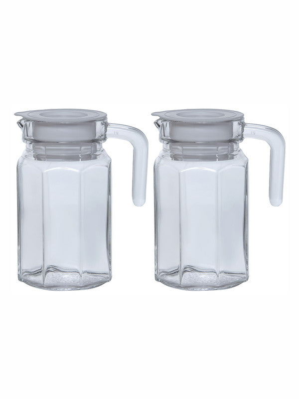 Goodhomes Glass Water Jug with Plastic Lid (Set of 2pcs) – GOOD HOMES