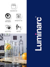 Luminarc Glass Dona Circle Jug with Lid (Set of 2pcs)
