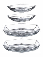 Goodhomes Glass Platter Set (Set of 4pcs)