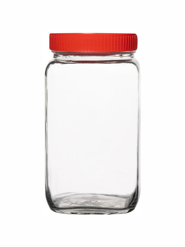 Goodhomes Glass Pickle Storage Jar with Lid(Set of 2 Pcs.)