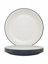 Servewell Double Toned Round Dinner Plate (Set of 6pcs) 26.5 Cm - Brown Terraclay