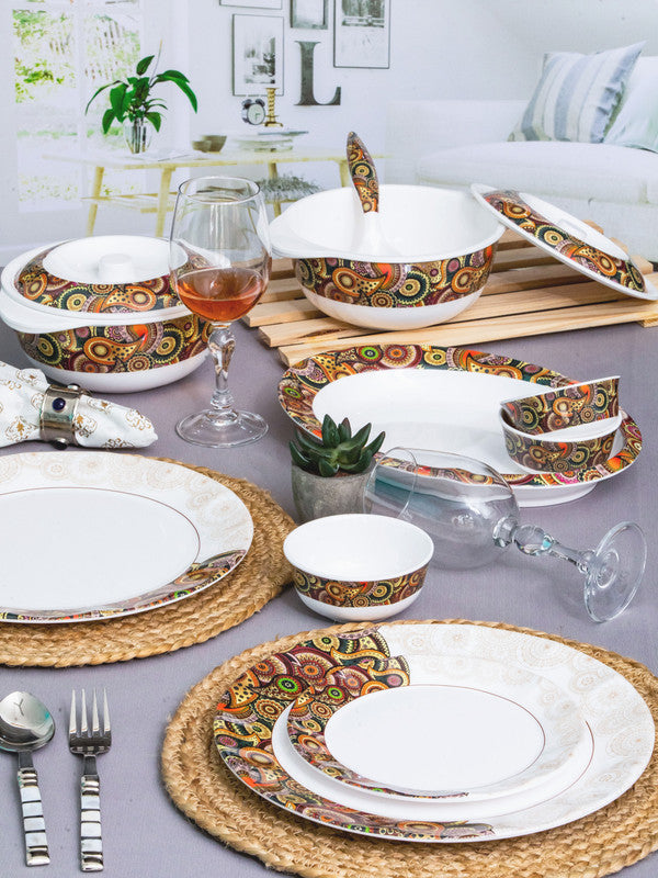 Dazzle Opalware Cello Dazzle Dinner Set 35 Pieces Food Og Diner