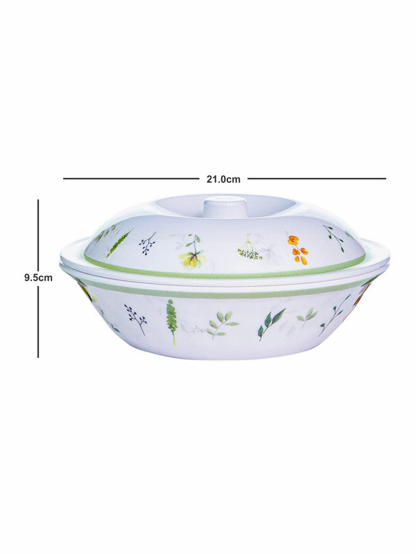 Servewell Serving Bowl with Lid Set 2 + 2 pc Honey Comb 21 cm - Springfield