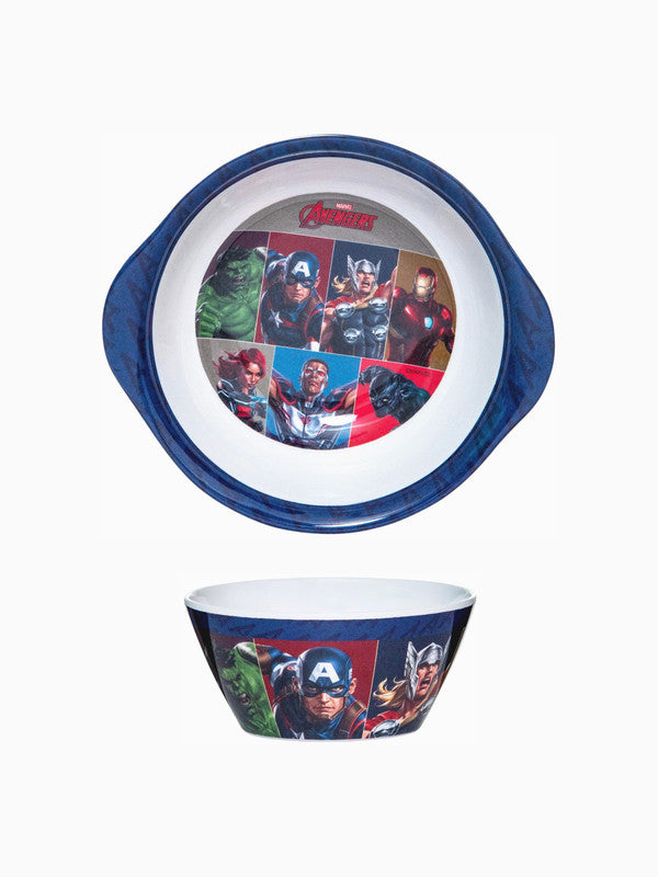 Servewell Melamine Bowl With Handle and Cone Bowl Kids Set - Avengers (Set - of 2pcs)