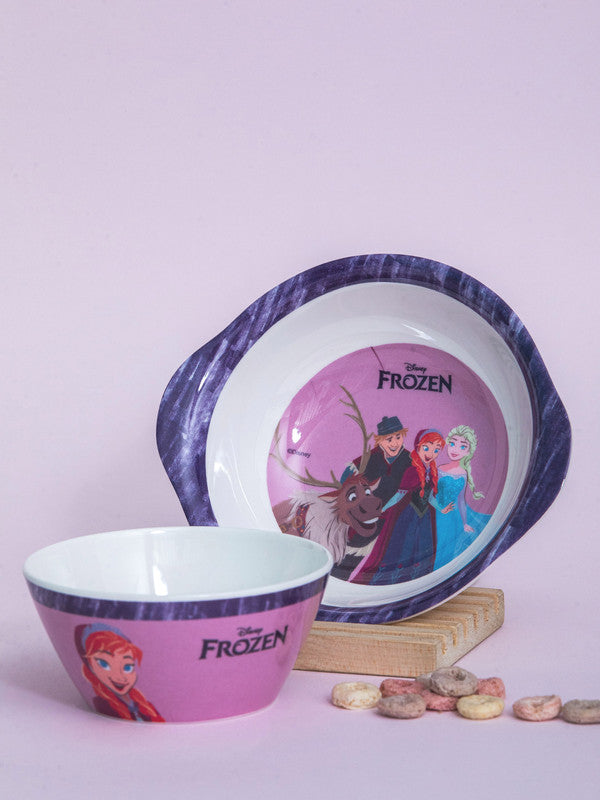 1 pc Bowl With Handle and 1 pc Cone Bowl Set 2 pc - Frozen