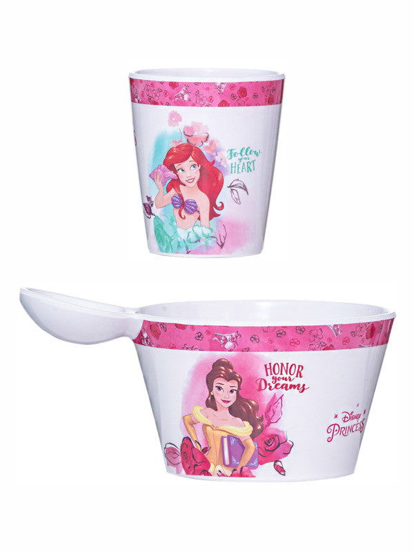 1 pc Fries Dip Bowl and 1 pc Kids Glass Set 2 pc - Princess