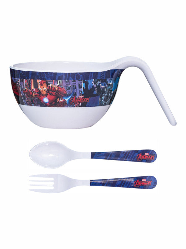 1 pc Maggie Bowl and 1 pc Fork and Spoon Set 3 pc - Avengers