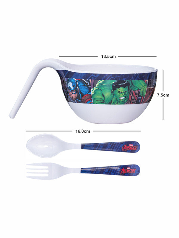1 pc Maggie Bowl and 1 pc Fork and Spoon Set 3 pc - Avengers