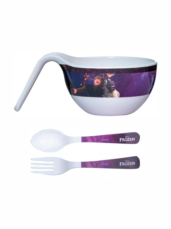 Servewell Melamine Maggie Kids Set (Plate, Fork Spoon) Frozen