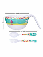 1 pc Maggie Bowl and 1 pc Fork and Spoon Set 3 pc - Trolls