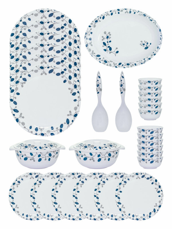 Servewell Servewell Dinner Set 31 Pc Rnd - Blue Decor