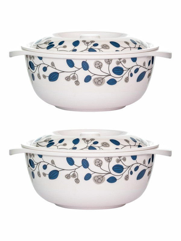 Servewell Serving Casserole with Lid Set 2 + 2 pc Rnd 19 cm - Blue Decore