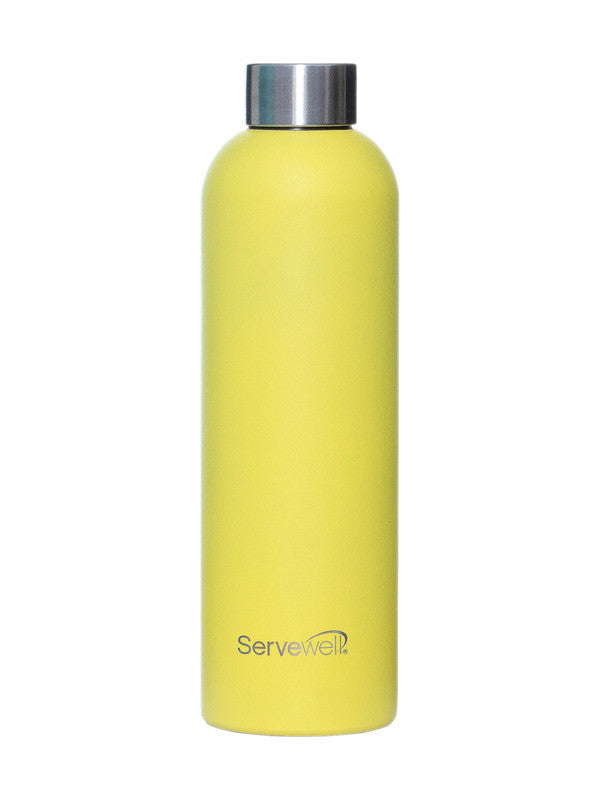 Servewell 1 pc Osaka - SS Single Wall Bottle 900 ml - Lemon Yellow