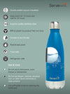 Servewell Indus - 500ml (Yoga) Blue SS Vacuum Bottle  (Set of 1pcs)