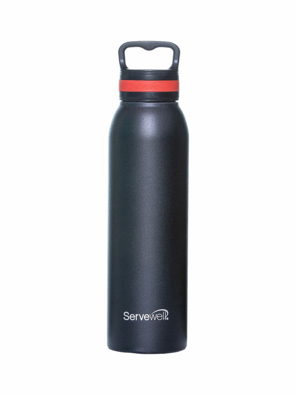 Servewell 1 pc Oslo - SS Vacuum Bottle 720 ml - Jet Black