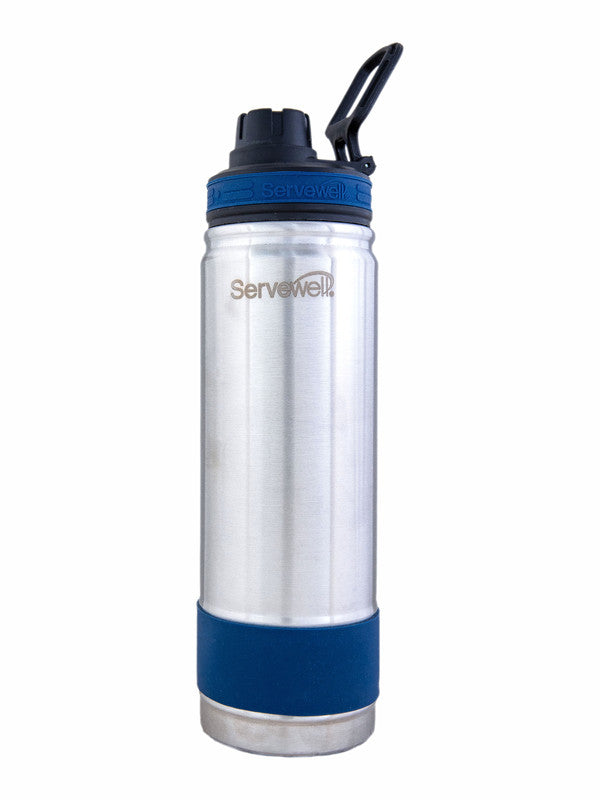 Servewell 1 pc Thunder - SS Vacuum Bottle 725 ml - Imperial Blue