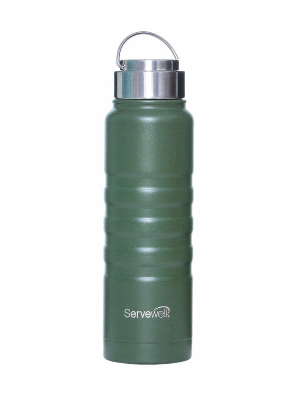 Servewell 1 pc Twister - SS Vacuum Bottle 725 ml - Army Green