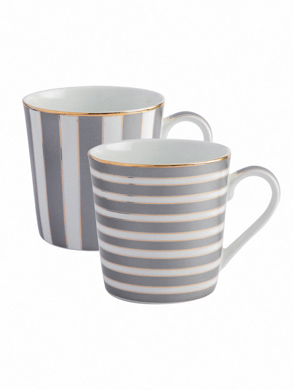 Bone China Tea Cups/Coffee Mugs (Set of 2 pcs)