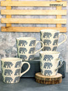 Goodhomes Stoneware Coffee Mug (Set Of 4Pcs)