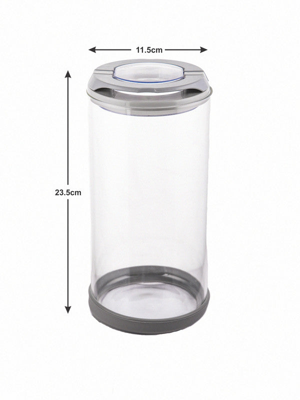 Flip Lock-tight borosilicate Glass Storage Jar Set (Set of 2pcs)