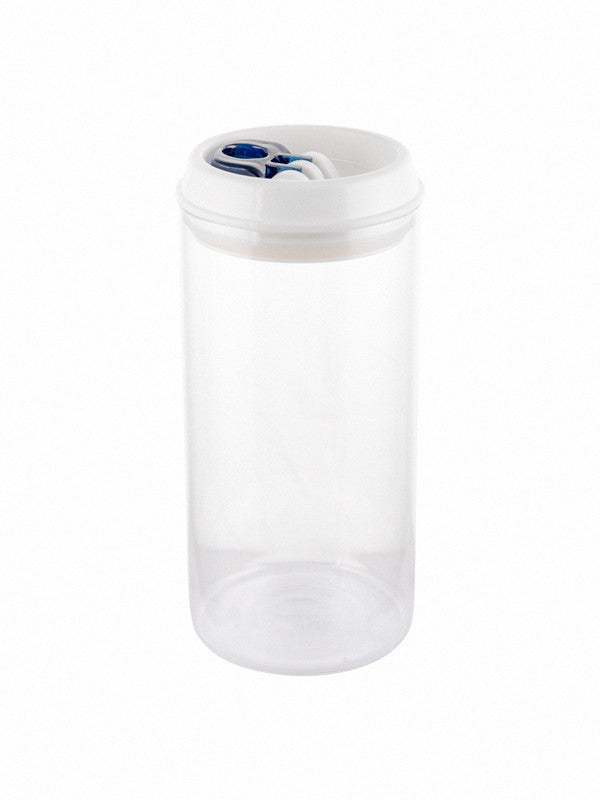 Flip Lock-tight borosilicate Glass Storage Jar Set (Set of 2pcs)