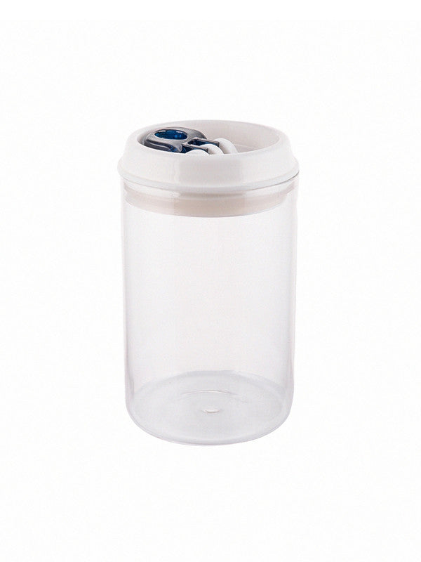 Flip Lock-tight borosilicate Glass Storage Jar Set (Set of 3pcs)