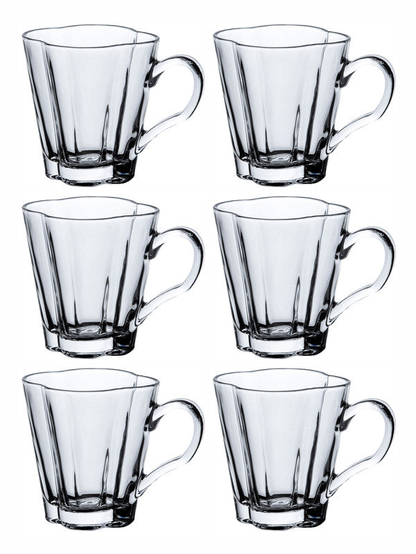 Glass Tea & Coffee Mug (Set of 6pcs) – GOOD HOMES