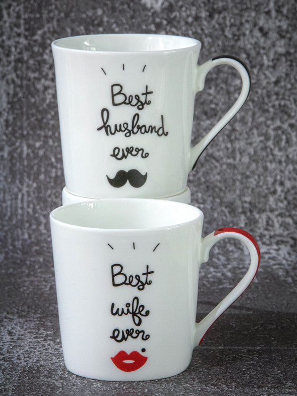 Goodhomes Fine Bone China Large Tea/Coffee Mug (Set of 2pcs)