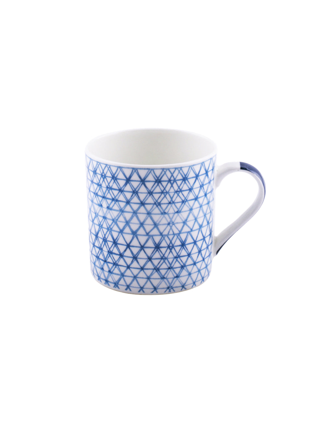 Goodhomes Bone China Tea Cups/Coffee Mugs With Indigo Print (Set Of 6 Mugs)