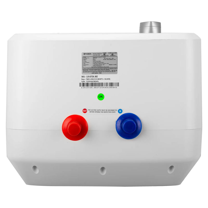 FRANKE ELECTRIC WATER HEATER FWG LEXUS 15 (WHITE+SILVER)