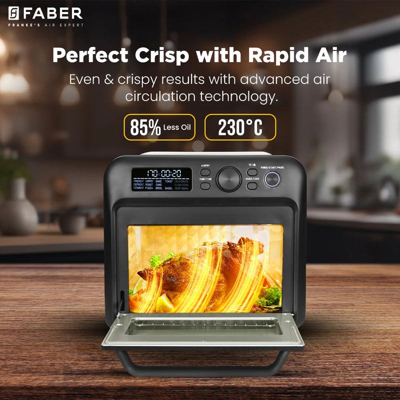 FRANKE AIRFRYER OVEN DIGITAL OVEN FAO 20L BK 15DF