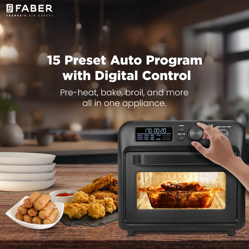 FRANKE AIRFRYER OVEN DIGITAL OVEN FAO 20L BK 15DF