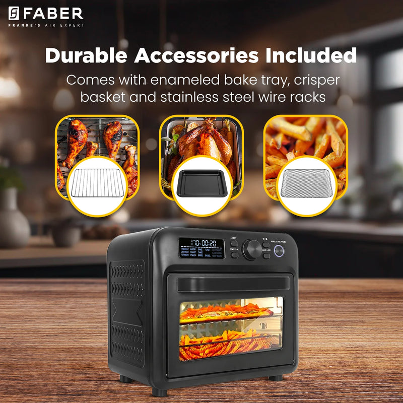 FRANKE AIRFRYER OVEN DIGITAL OVEN FAO 20L BK 15DF