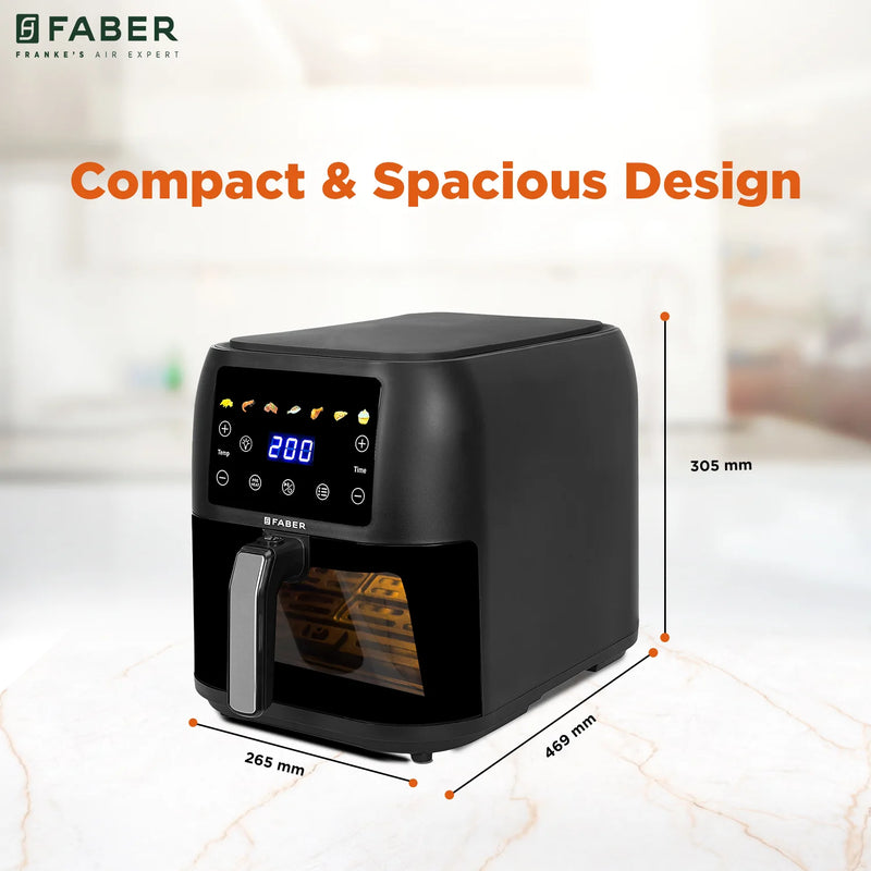 FRANKE AIR FRYER 8L DIGITAL SCREEN (FAF 8L VW DF BK)