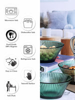 Color Glass Serving Bowl Set of 6pcs