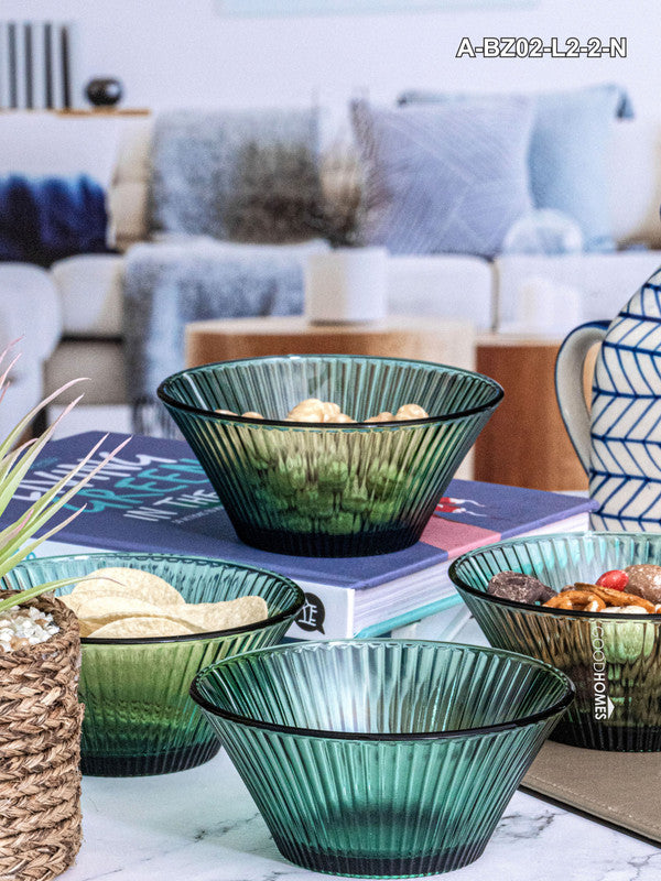 Color Glass Serving Bowl Set of 6pcs