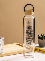 Glass Bottle with Wooden Lid