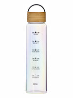 Glass Bottle with Wooden Lid