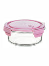 Glass Storage Bowl with Color Lid