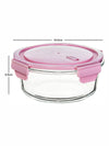 Glass Storage Bowl with Color Lid