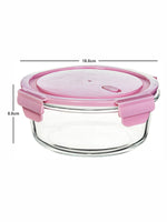 Glass Storage Bowl with Color Lid