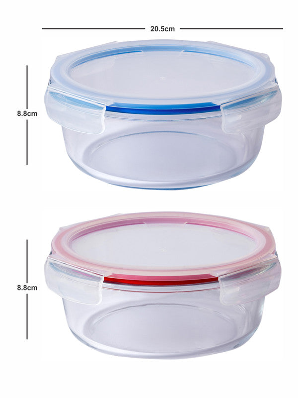 Glass 2 pcs Airtight Storage Container set