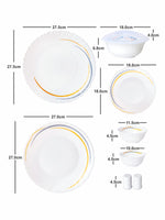 Opal Glass 31pcs Dinner Set