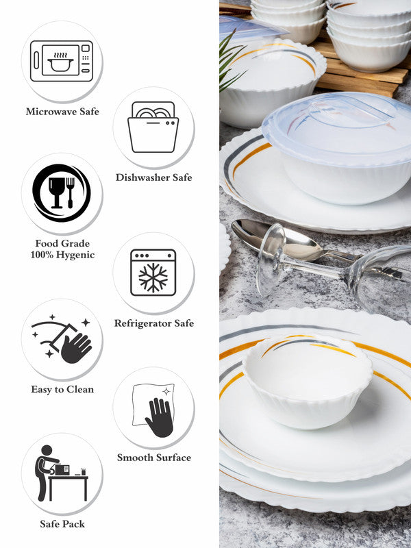 Opal Glass 31pcs Dinner Set