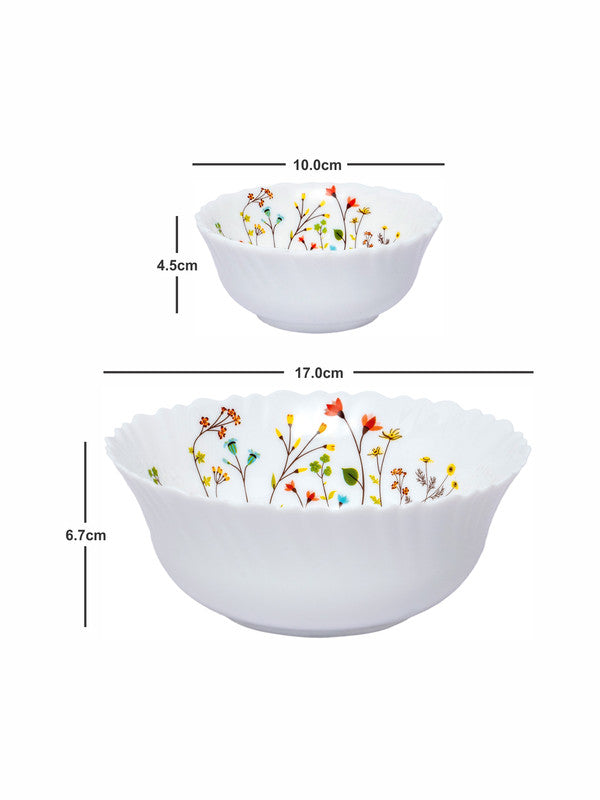 Opal Glass 7pcs Pudding Bowl Set